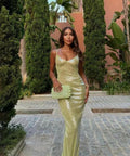 Oh Polly Marlena Sequin Gown - 10 / Gold - Dresses