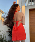 Oh Polly Sofia Mini Dress - 8 / Orange - Dresses