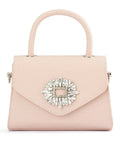 Olga Berg Alejandra Embellished Top Handle - Pink - Handbags