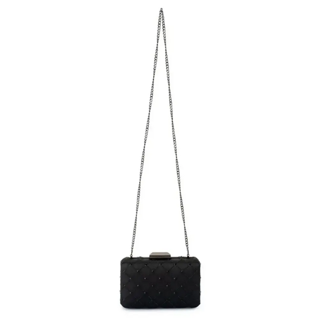Olga Berg - Violet Hotfix Clutch - Black - Bags