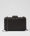 Olga Berg - Violet Hotfix Clutch - Black - Bags