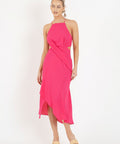 One Fell Swoop Solange Midi Dress Pink Size 8 - 8 / Pink - Dresses