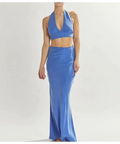 One Mile Annie Skirt & Crop Set - 4 / Blue - Outfit Sets