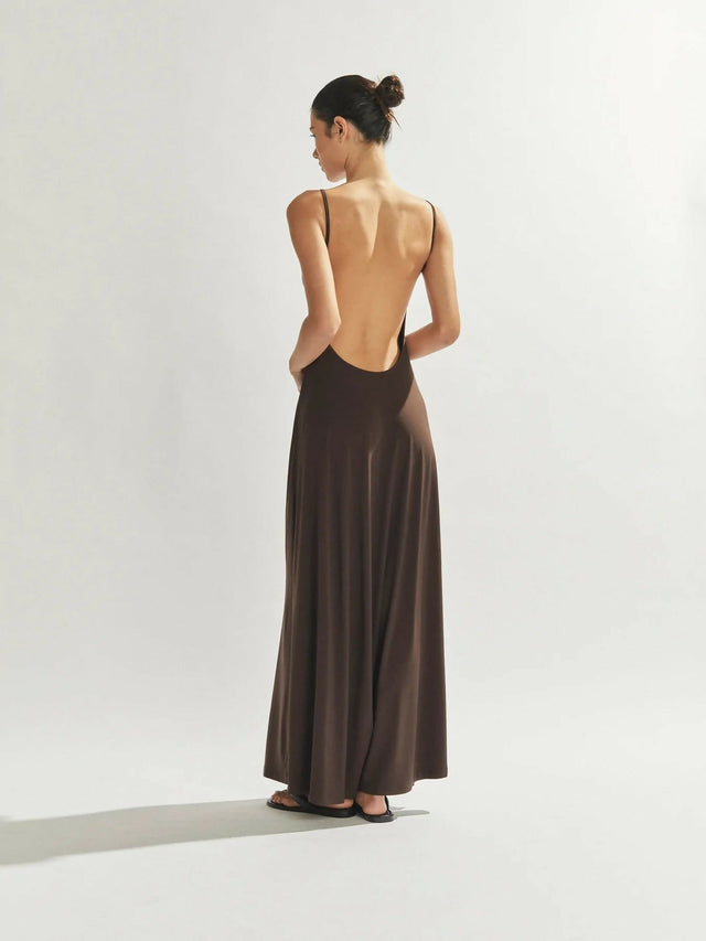 One Mile Sammy Dress in Cocoa - 8 / Brown - Dresses