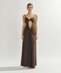 One Mile Sammy Dress in Cocoa - 8 / Brown - Dresses