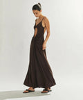 One Mile Sammy Dress in Cocoa - 8 / Brown - Dresses