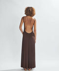 One Mile Sammy Maxi Dress - 6 / Brown - Dresses