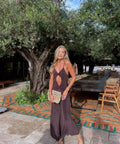 One Mile Sammy Maxi Dress - 6 / Brown - Dresses