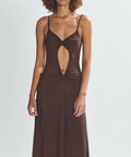 One Mile Sammy Maxi Dress - 6 / Brown - Dresses