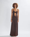 One Mile Sammy Maxi Dress - 6 / Brown - Dresses