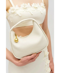 Oroton - Clara Mini Bag - White - Handbags