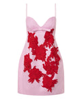 Oroton Contrast 3D Flower Mini Dress - 8 - Dresses