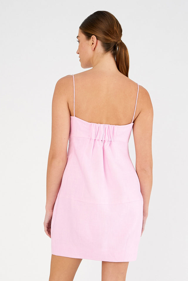 Oroton Contrast 3D Flower Mini Dress - 8 - Dresses
