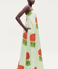 Oroton - Oroton Posie Geranium Print Gown Sea Spray