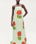 Oroton - Oroton Posie Geranium Print Gown Sea Spray