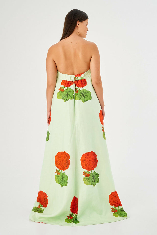 Oroton Posie Geranium Print Gown Size 6 - 6 / Print - Dresses