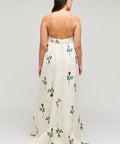 Oroton Rosebud Gown Antique White Print Size 8 - 8 / Print - Dresses