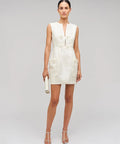 Oroton Rosebud Lace Mini Dress - 8 / White - Dresses