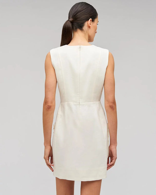Oroton Rosebud Lace Mini Dress - 8 / White - Dresses