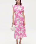 OrotonSilhouettePrintSilkDress