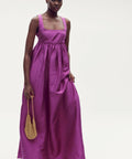 Oroton Strappy Sun Dress Magenta - 12 / Purple - Dresses