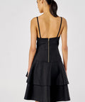 Oroton Tiered Bodice Dress Size 8 - 8 / Black - Dresses