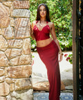 Orphe Merlot Set - Burgundy - 10 / Red - Outfit Sets