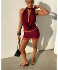 Orphe Ruby Set - Burgundy - 6 / Red - Outfit Sets