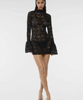 Oseree O Lover Lace Mini Dress - Dresses
