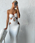 Outcast Fireball Maxi Dress - 6 / White - Dresses