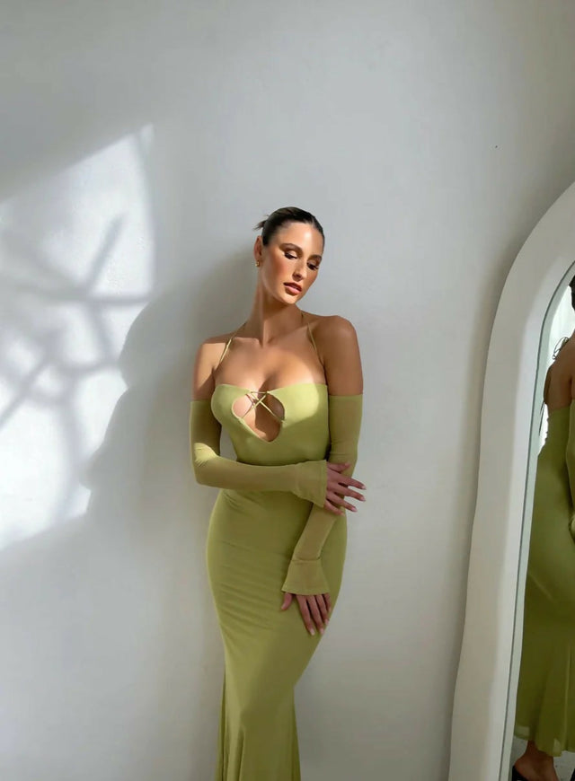 Outcast Lila Maxi Dress - 8 / Yellow - Dresses