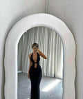 Outcast Suede Maxi Dress in Black - 8 / Black - Dresses