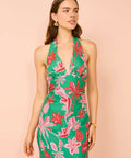 Ownley Kara Midi Dress In Pineapple Print - 8 / Print - Dresses