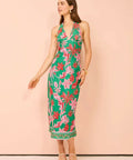 Ownley Kara Midi Dress In Pineapple Print - 8 / Print - Dresses