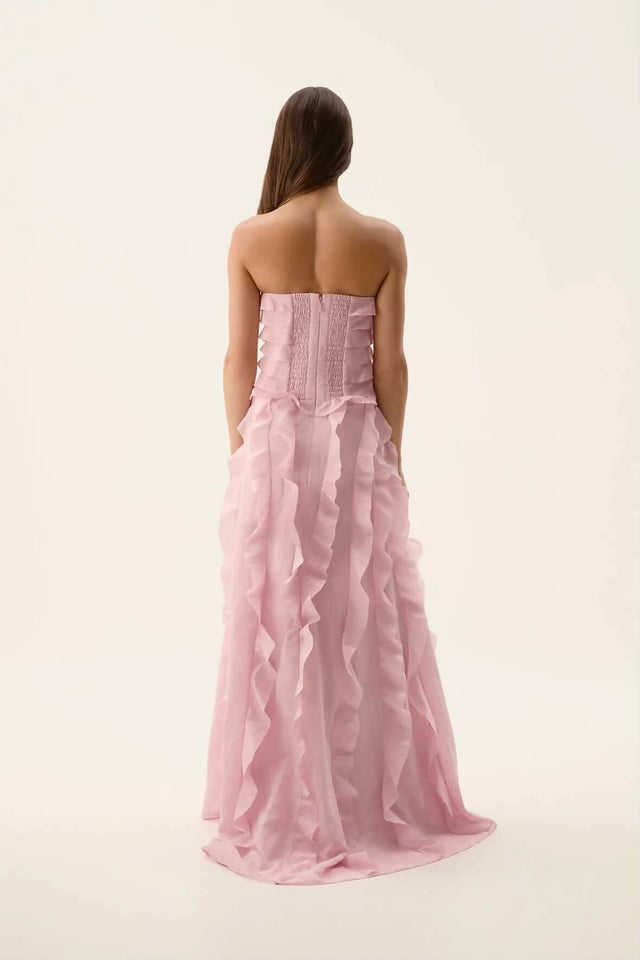 Aje Allairie Gown - Chalk Pink (10)