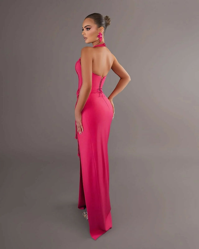 Florentina Vllasaliu Fuchsia Gown