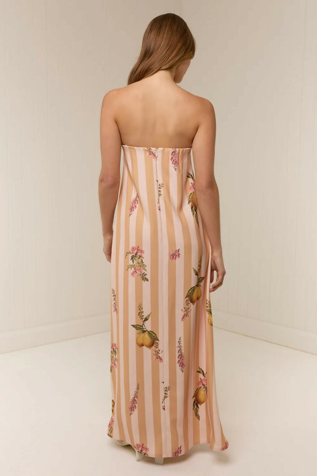 Palm Noosa Alessia Dress Citrus Stripe - 12 / Print - Dresses