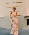 Palm Noosa Alessia Dress in Citrus Stripe - Dresses