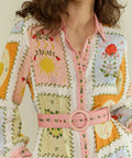 Palm Noosa Aria Midi Dress Siesta Tile Size AU 14 - 14 / Print - Dresses