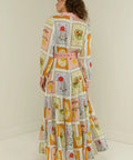 Palm Noosa Aria Midi Dress Siesta Tile Size AU 14 - 14 / Print - Dresses