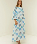 Palm Noosa Melrose Maxi Dress Blue Tile - 14 / Multi - Dresses