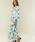Palm Noosa Melrose Maxi Dress Blue Tile - 14 / Multi - Dresses