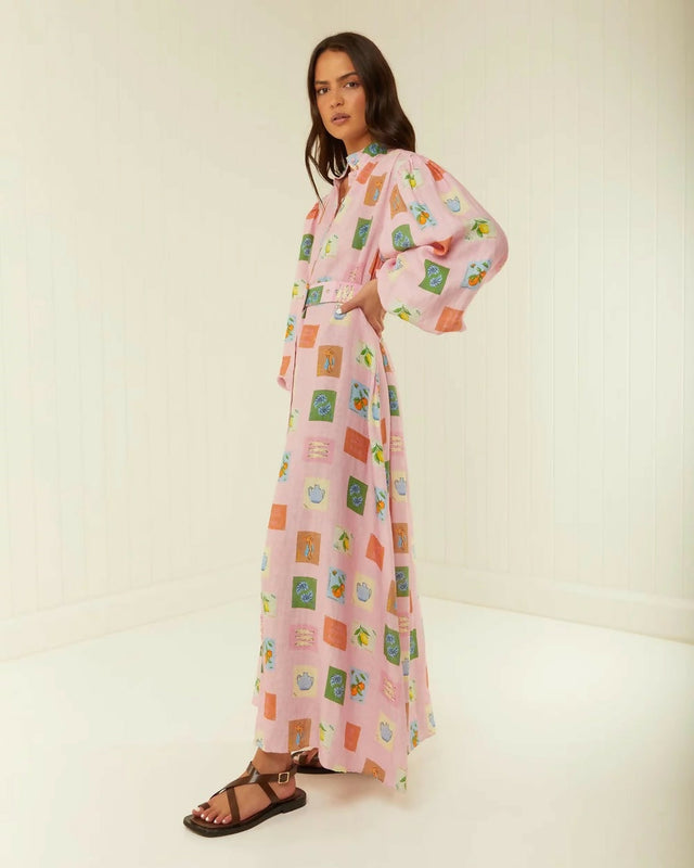 Palm Noosa Noddy Dress Pink Emblem Size 8 - 8 / Pink - Dresses