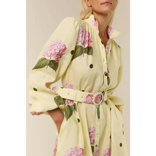 Palm Noosa Noddy Dress Portofino Polka Dot Size 12 - 12 / Yellow - Dresses