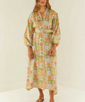 PalmNoosaNoddyDressNoosaTilesPrintMulti