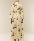 Palm Noosa Noddy Midi Dress Portofino Polka Dot - 12 / Yellow - Dresses