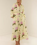 Palm Noosa Noddy Midi Dress Portofino Polka Dot - 12 / Yellow - Dresses