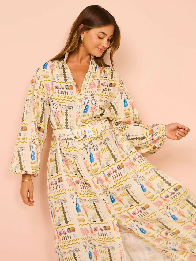 Palm Noosa Noddy Verano Maxi Dress Print - Dresses