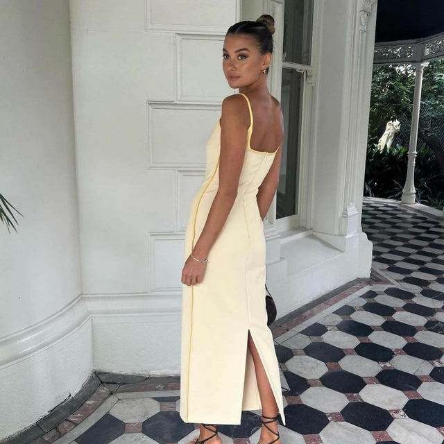 Paris Georgia Marlo Dress Yellow Size 8 - 8 / Yellow - Dresses