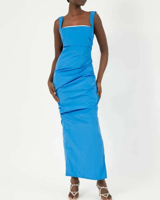 paris georgia blue talia midi dress Paris Georgia Raf Midi Dress